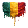 Mali Flag in Drop Art