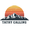 Tatry ruft Retro Mountain Sunset Design