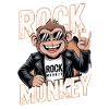 Rock Monkey Monkey Rocker Solbriller Læderjakke