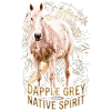 Dapple Grey Native Spirit Pferd Illustration