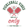 Joueur drôle de pickleball pickleball