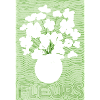 French flower silhouette 