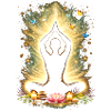 Yoga Mindfulness Energy Silhouette Design