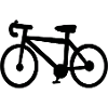 Minimal Bicycle Silhouette