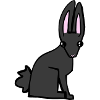 black bunny