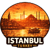 Istanbul Skyline Sunset