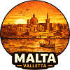 Malta Valletta Skyline Sunset