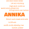 Annika als Spruch
