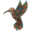 Skull Alebrije Hummingbird Mexican