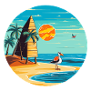 Tropischer Strandtraum Palmen & Sonne