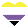 Pride Flag Heart · Nonbinary