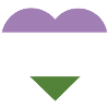 Pride Flag Heart · Genderqueer