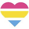 Pride Flag Heart · Pansexual