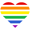 Pride Flag Heart · Classic Rainbow