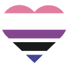 Pride Flag Heart · Genderfluid