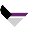 Pride Flag Heart · Demisexual