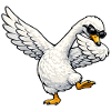 Dabbing Schwan