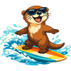 Otter Surfer Sunglasses
