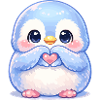 Tender Penguin Heart Friend