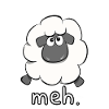 Meh Sheep Cartoon