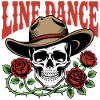 Line Dance Skull Roses