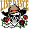 Line Dance Skull & Roses