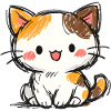 Little Lucky Kitten Cartoon