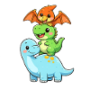 Brontosaurus T-Rex Pterodactyl