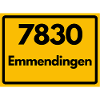 ALTE POSTLEITZAHL PLZ RETRO 7830 EMMENDINGEN 