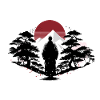 Red Zen Mountain Silhouette