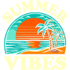 Palm Tree Summer and Sunset Vibes
