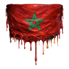 Morocco Flag Drop Art