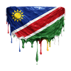 Namibia Flag Drop Art