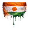 Niger Flag Drop Art
