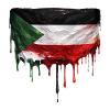 Sudan Flag Drop Art