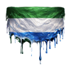 Sierra Leone Flag Drop Art