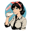 Milk Pop Art Portrait