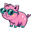 Cute Chic Pig Sunglasses