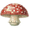 Toadstool Mosaic - Retro Forest for Mushroom Pickers