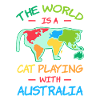 World Cat Playing With Australia