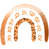 Arc du Cœur Arc-en-ciel Léopard