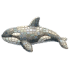 Orca Mosaic - Artistic Sea Motif