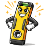 Cartoon Spirit Level DIY Tool
