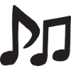 Black Notes Silhouette