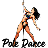 Pole Dance Silhouette – Elegant Pin-Up Art