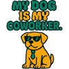Dog Colleague Telecommuting Humor
