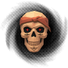 Black hole thug skull t-shirt design.