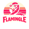 Retro Flamingo Eyewear Motif