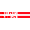 Professional Overthinker Funny Brooding Anxiety Logo