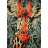 Giraffe in cannabis print